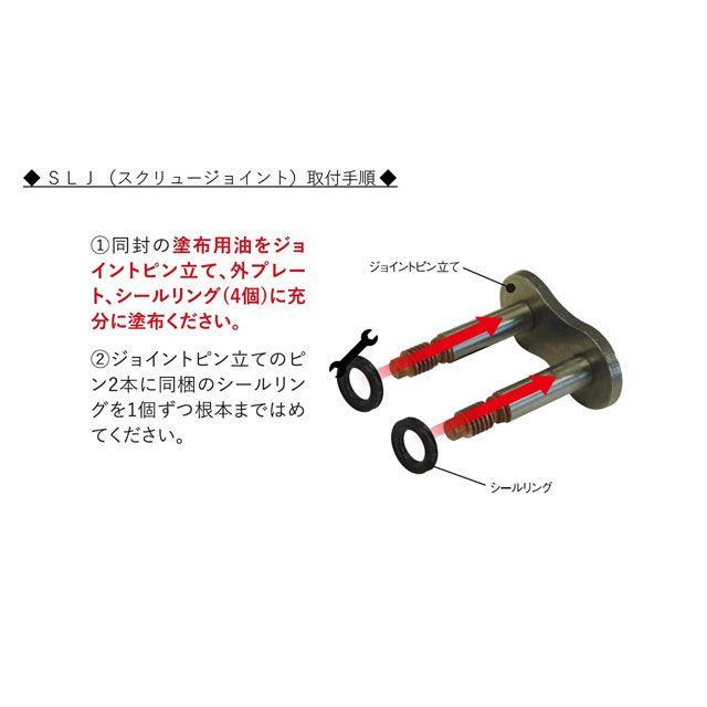 江沼チェーン 汎用 QXリングチェーン 530SR-X2（GP/GP） SLJ リンク数