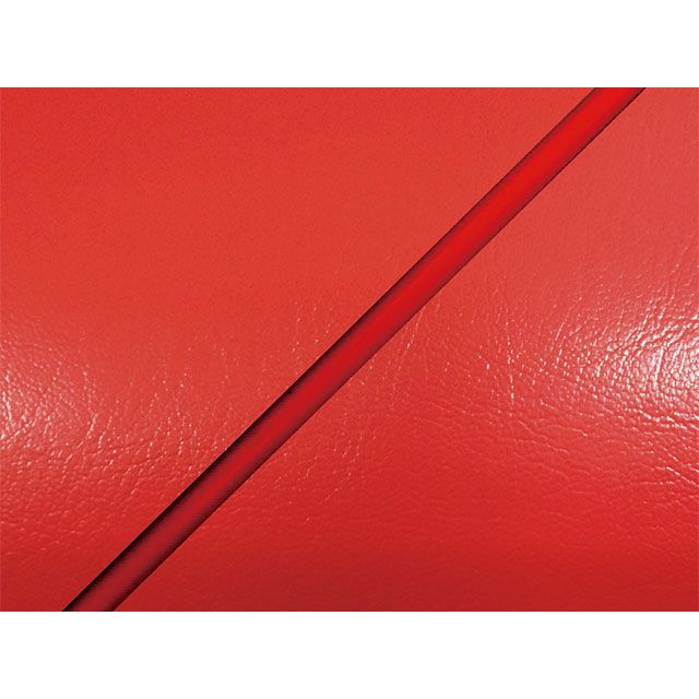 アルバ スーパーカブ/プレスカブ シート張替サービス/工賃・送料込/スーパーカブ/プレスカブ/生地色：赤/パイピング色：赤 ALBA バイク