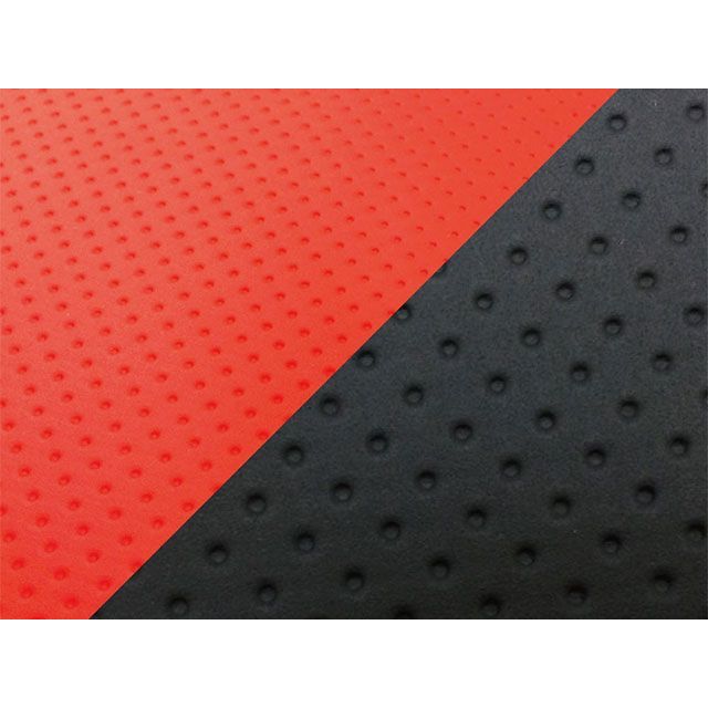 アルバ KSR50/80 シート張替サービス/工賃・送料込/KSR50/80（KMX50B/80B）/生地色：座面エンボス赤エンボス黒ツートン AL…