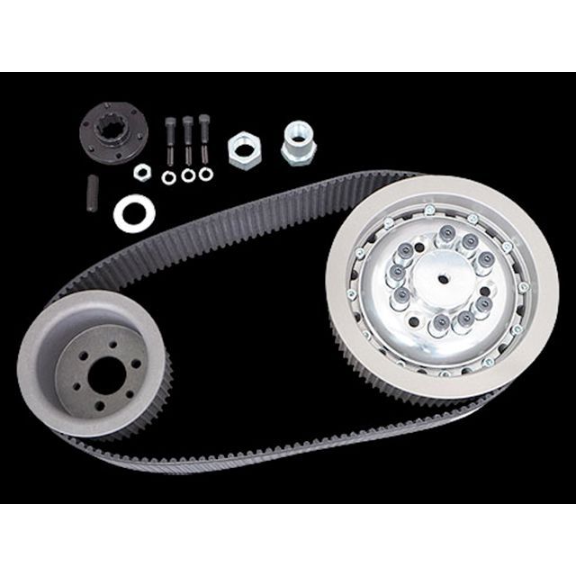 ベルトドライブリミテッド ビッグツイン 3inオープンベルトキット クラッチ付き 55-E84y Belt Drives Limited