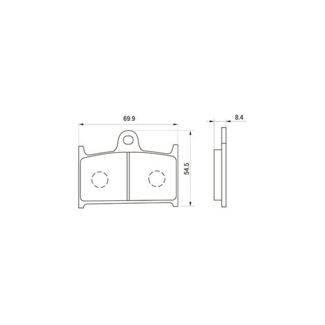 デイトナ ゴールデンパッドX（カイ） DAYTONA バイク デイトナ