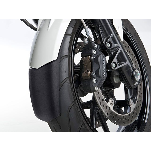 ボディースタイル Versys 650 フロントフェンダ—エクステンション KAWASAKI Versys 650 2007-2009 マットブラッ…