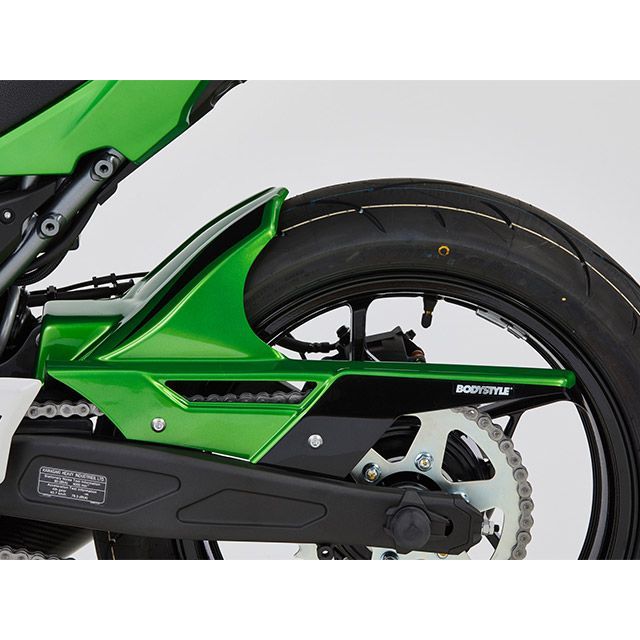 ボディースタイル Z650 リアハガー KAWASAKI Z650 2017-2018 グリーン/ブラック BODY STYLE