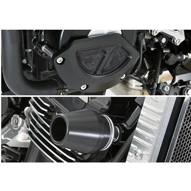 アグラス Z900RS レーシングスライダー 3点セット フレームφ60＋ジェネレターB ジュラコンカラー ブラック AGRAS バイクの通販は 25,168円