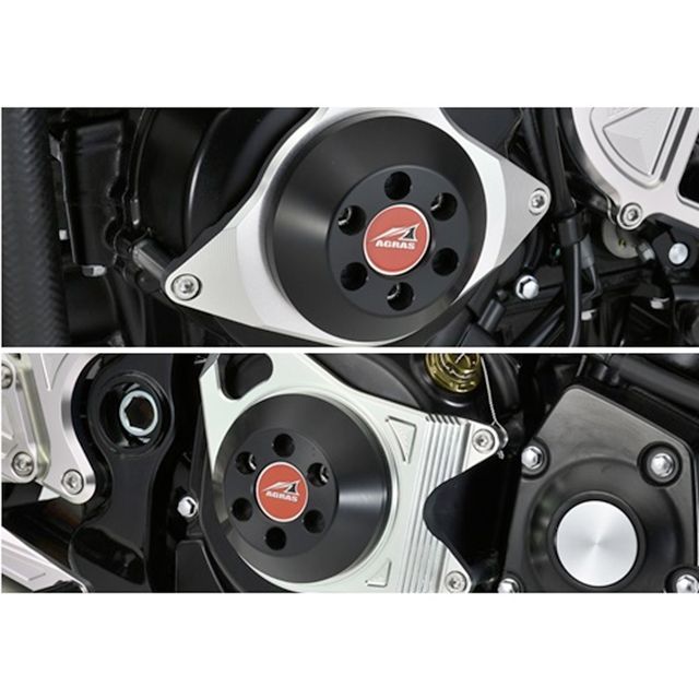 アグラス Z900RS レーシングスライダー 2点セット ケースカバーA ジュラコンカラー ホワイト AGRAS バイクの通販は