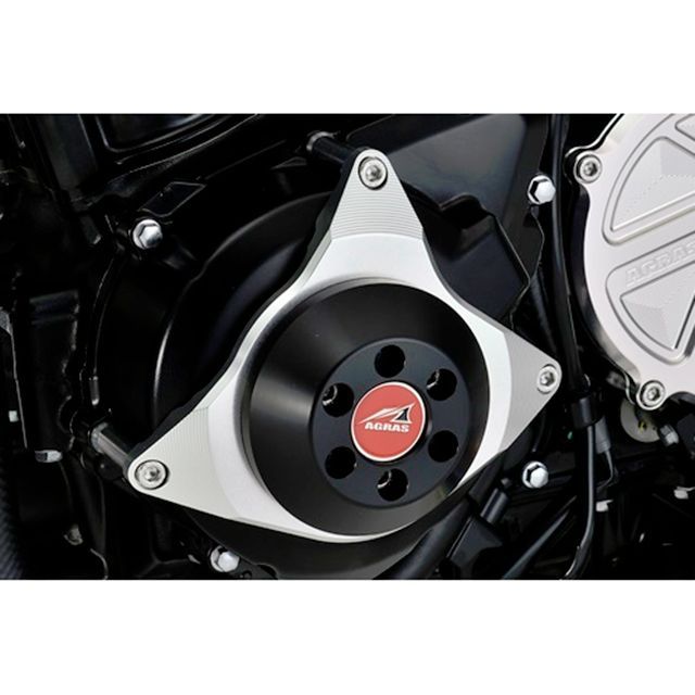 アグラス Z900RS レーシングスライダー 2点セット ケースカバーA ジュラコンカラー ホワイト AGRAS