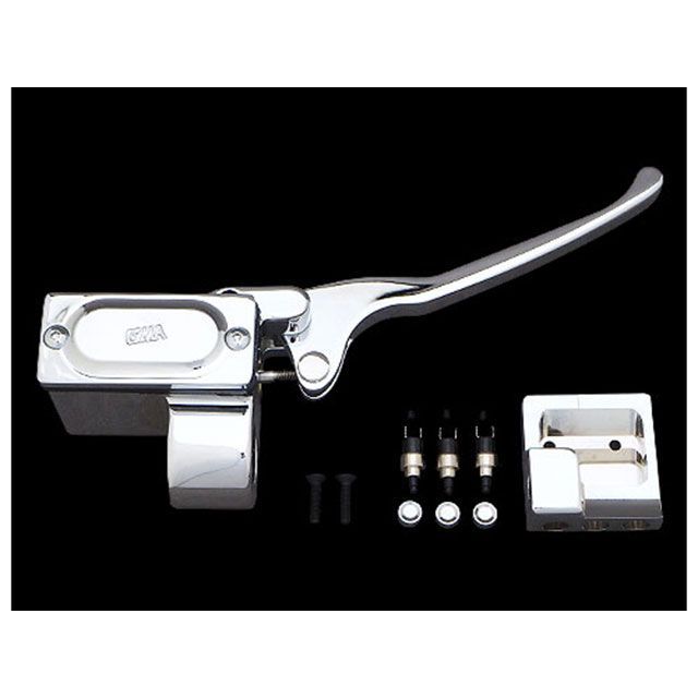 ジーエムエー 汎用 5/8ボアカスタムブレーキコントロールスイッチケース付クローム GMA バイク