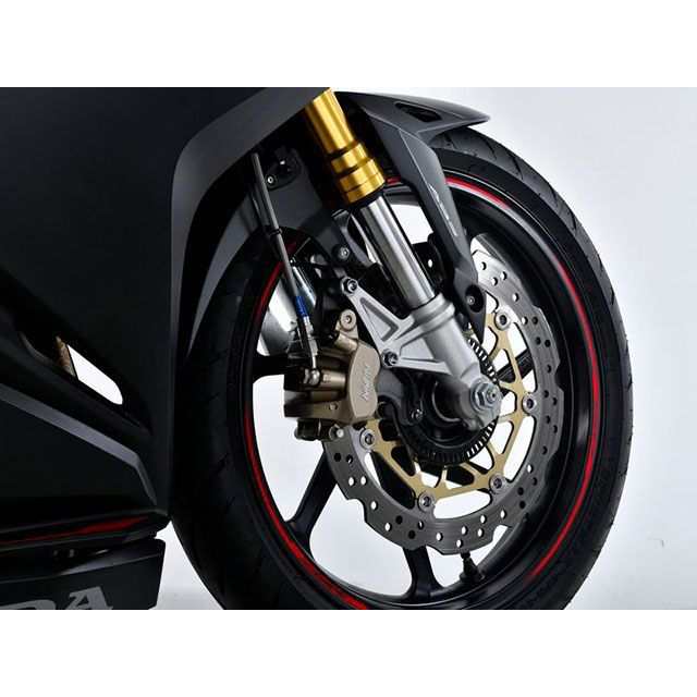 スウェッジラインプロ CBR250RR ABS フロントブレーキホースキット（レッド/ブルー） ホースカラー クリア SWAGE-LINE PRO …