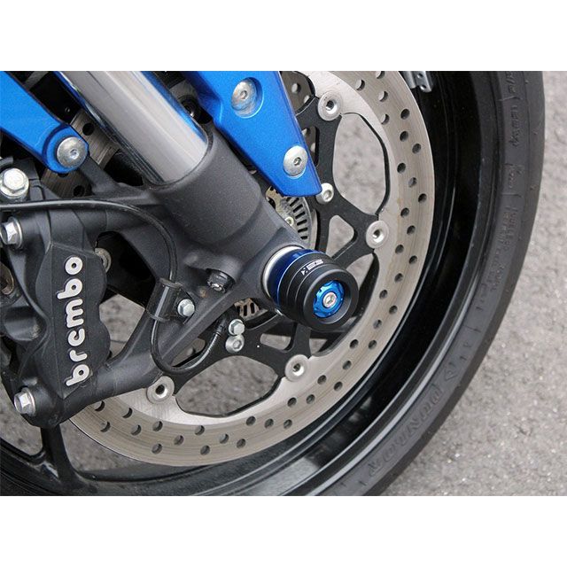 SPEEDRA GSX-S1000 GSX-S1000F フロントアクスルスライダー カラー ブルー SPEEDRA バイクの通販は