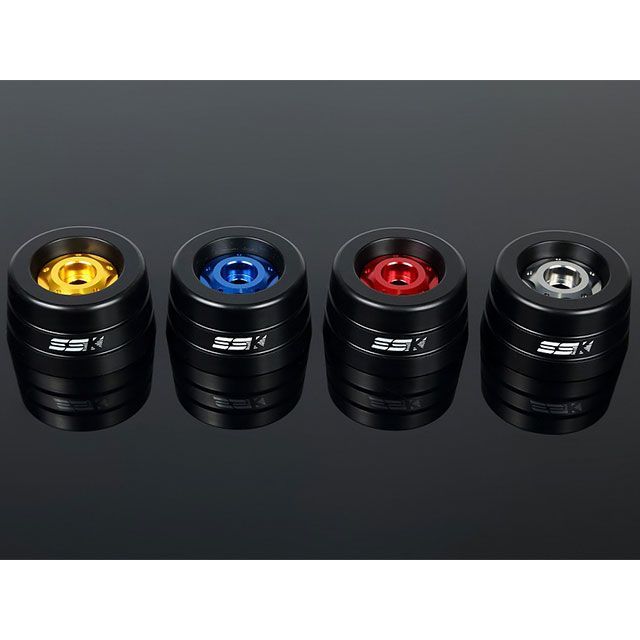 SPEEDRA GSX-S1000 GSX-S1000F フロントアクスルスライダー カラー ブルー SPEEDRA バイクの通販は