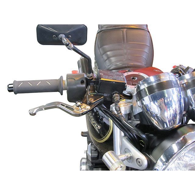 ユーカナヤ Z900RS GPタイプ アルミ削り出しビレットショートレバー（レバーカラー：ブルー） カラー 調整アジャスター：チタン U-KANAYA_6