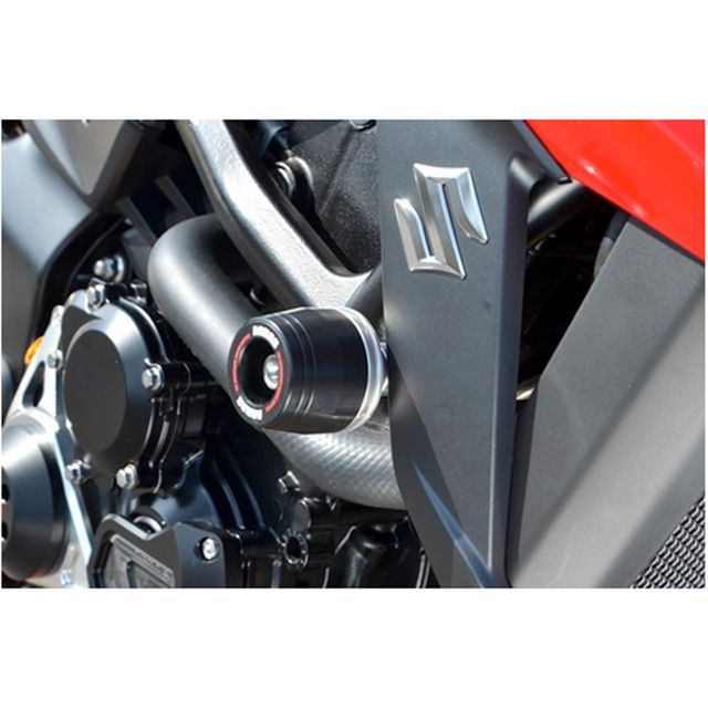 アグラス GSX-S750 レーシングスライダー フレームタイプ φ50 ジュラコンカラー ホワイト タイプ ロゴ有 AGRAS バイクの通販は