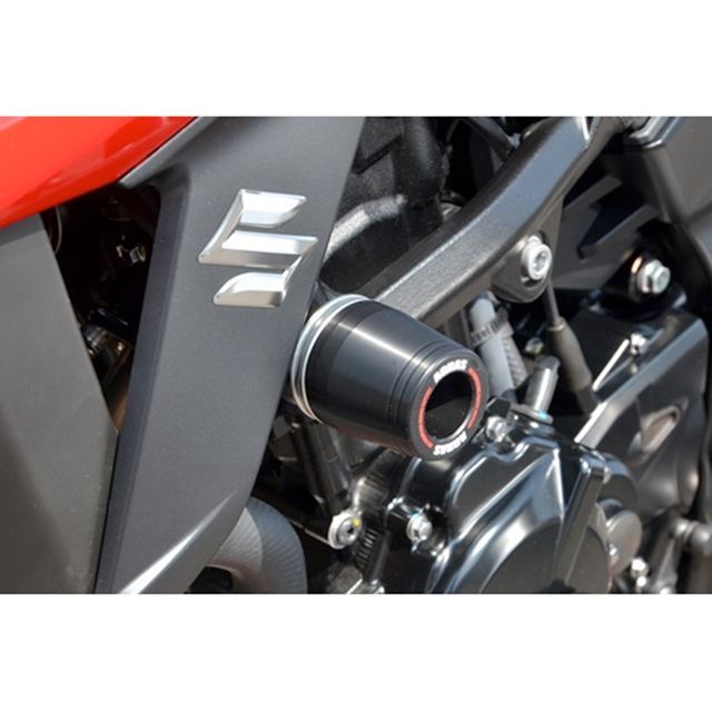 アグラス GSX-S750 レーシングスライダー フレームタイプ φ50 ジュラコンカラー ブラック タイプ ロゴ無 AGRAS バイクの通販は