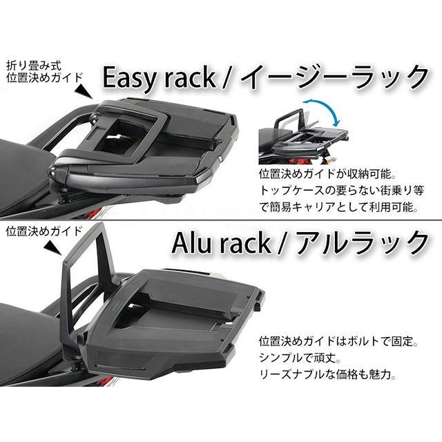 ヘプコ＆ベッカー 790 Duke 890 Duke R トップケースホルダー Alurack/アルミラック（ブラック） HEPCO＆BECKER_2