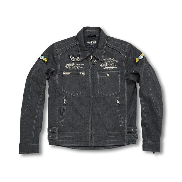 VonDutch motorsナイロンジャケット L Von Dutch ライダースジャケット