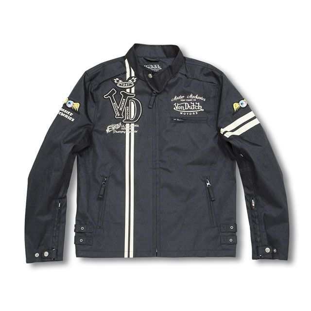 ボンダッチ VOM-SJ02 600D JACKET カラー：ブラック サイズ：XL VonDutch バイクの通販は