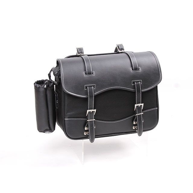 デグナー NB-1 アメリカンナイロンサドルバッグ ボトルホルダー付（ブラック） DEGNER バイクの通販は