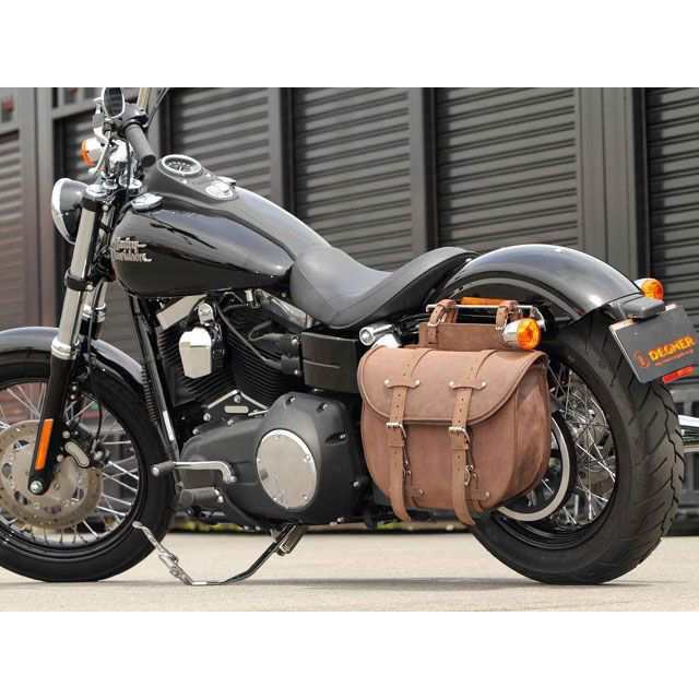 デグナー SB-36 ウインカー避け レザーサドルバッグ カラー：ダークブラウン DEGNER バイクの通販は