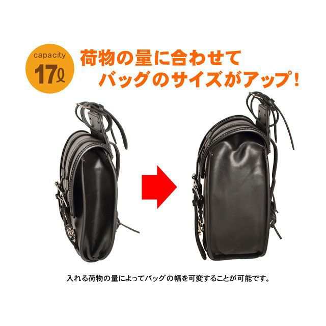 デグナー SB-36 ウインカー避け レザーサドルバッグ カラー：ダークブラウン DEGNER バイクの通販は