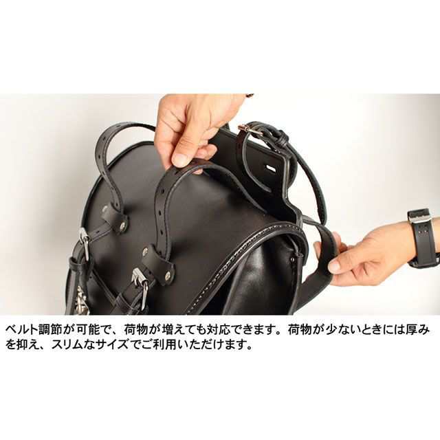 デグナー SB-36 ウインカー避け レザーサドルバッグ カラー：ダークブラウン DEGNER バイクの通販は