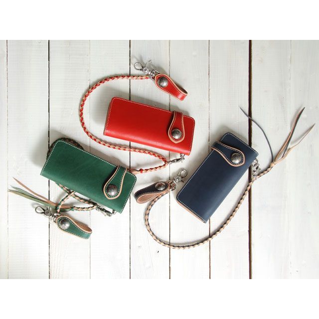 デグナー W-33A コンビネーションレザーウォレット カラー ネイビー