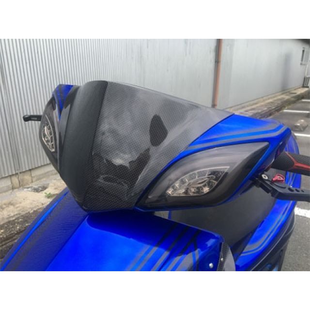 シグナス2型 フロントマスク カーボン（フロントマスクが激変