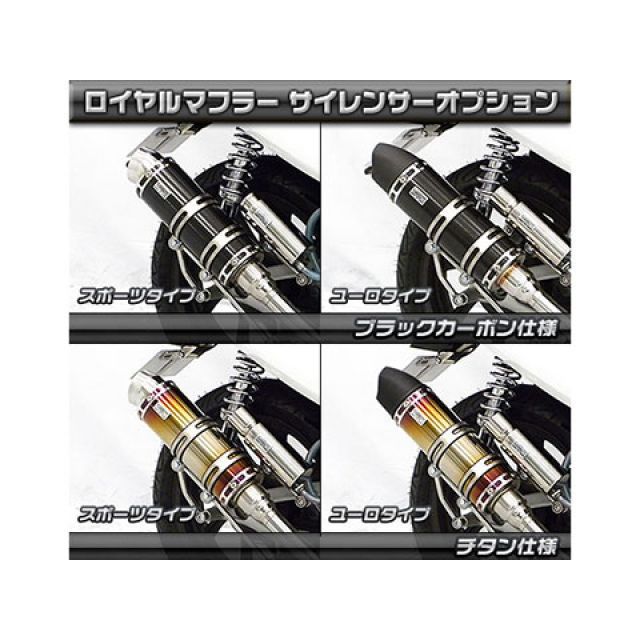 ウイルズウィン PCX150 PCX150（2BK-KF30）用 ロイヤルマフラー ポッパータイプ オプション なし WirusWin_6
