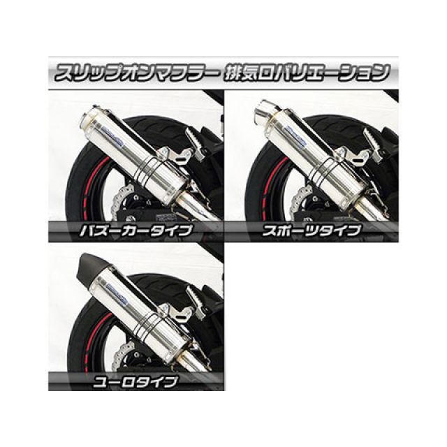 ウイルズウィン Ninja250 Ninja250（2BK-EX250P）用 スリップオン