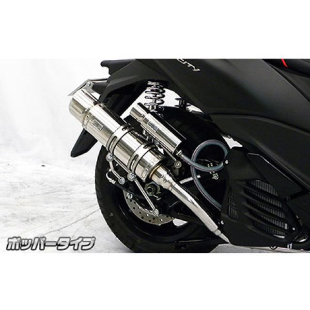 ウイルズウィン トリシティ125 トリシティ125（2BJ-SEC1J）用 ロイヤルマフラー ポッパータイプ オプション オプションD＋E（シルバー…の通販は