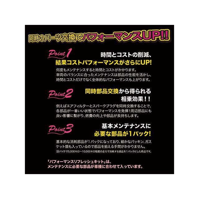 グロンドマン アドレスV125/G/S パフォーマンスリフレッシュキット（プラグ/エアフィルター/ブレーキ/ギアオイル等 メンテナンスキット） Gr…の通販は