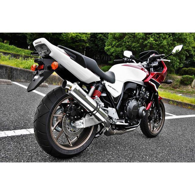 BMS CB400SB/SF R-EVO スリップオンマフラー ステンレス 政府認証 BMS