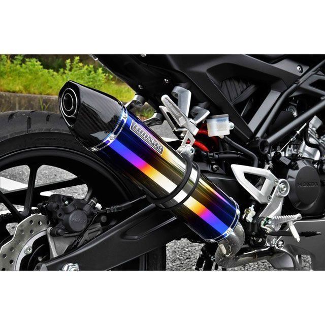 BMS CB125R CROSS-EVO フルエキゾーストマフラー ヒートチタン 政府認証 BMS RACING FACTORY