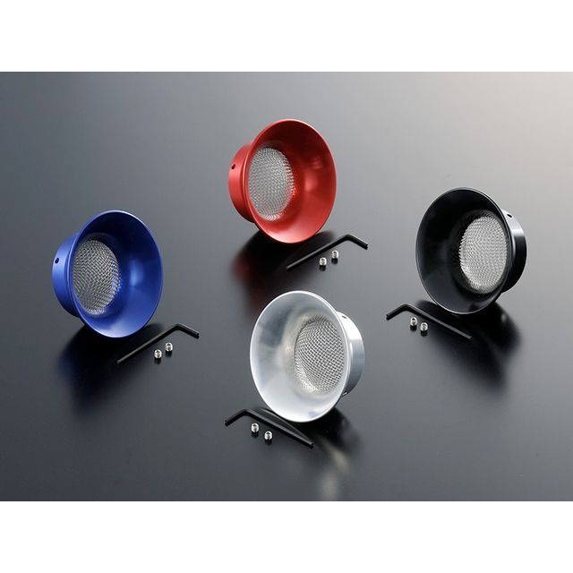 シフトアップ 汎用 アルミマシンドエアファンネル ステンレスネット 44mm カラー レッド SHIFTUP バイクの通販は 4,987円