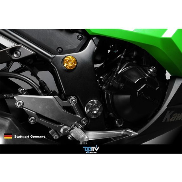 ディモーティブ ZX250（NINJA250R） ZX300R（NINJA300R） フレームホールカバー ZX250 カラー ブラック Dimot…