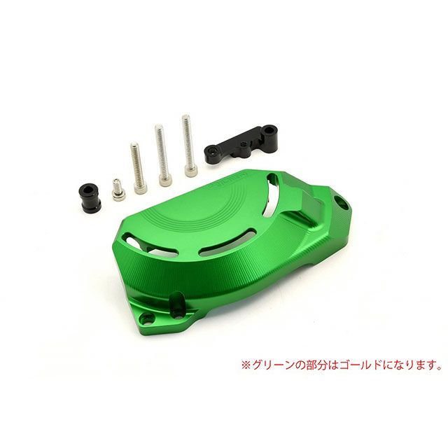 リデア ニンジャ250 ニンジャ400 アルミ削り出しエンジンカバー 左側（ゴールド） RIDEA バイクの通販は