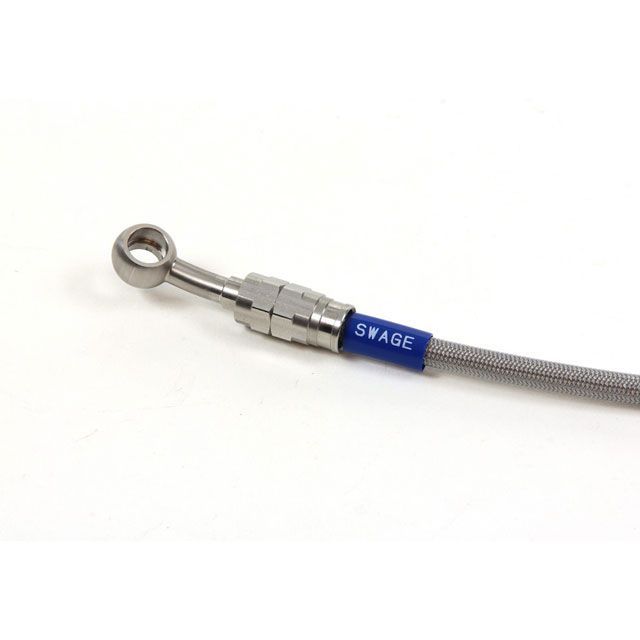 フロントブレーキホースキット クリアホース ステンレス ZL900 ELIMINATOR（エリミネーター）84〜85年 スウェッジライン（SWAGE-LINE）