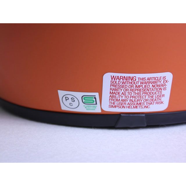 シンプソン MODEL30 ヘルメット カラー オレンジ サイズ 57cm SIMPSON_1