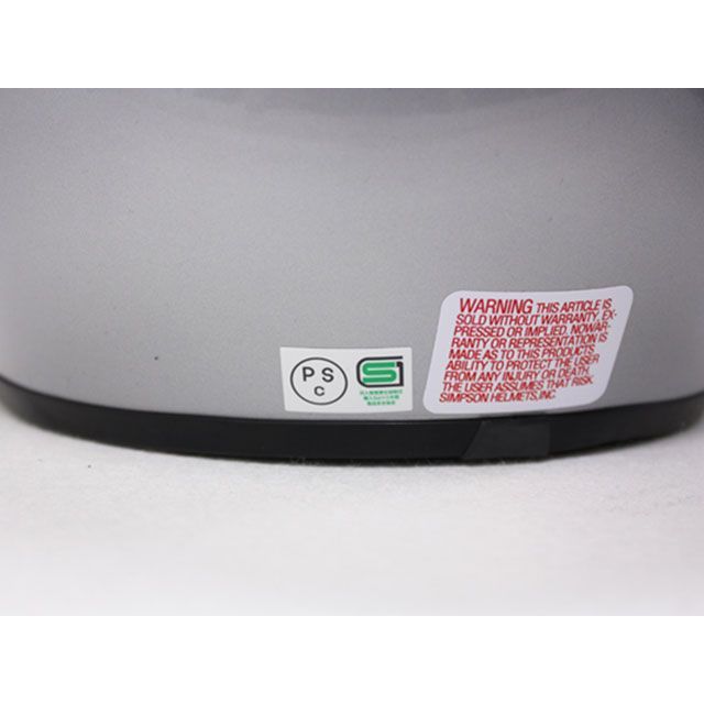 シンプソン MODEL30 ヘルメット カラー シルバー サイズ 60cm SIMPSON