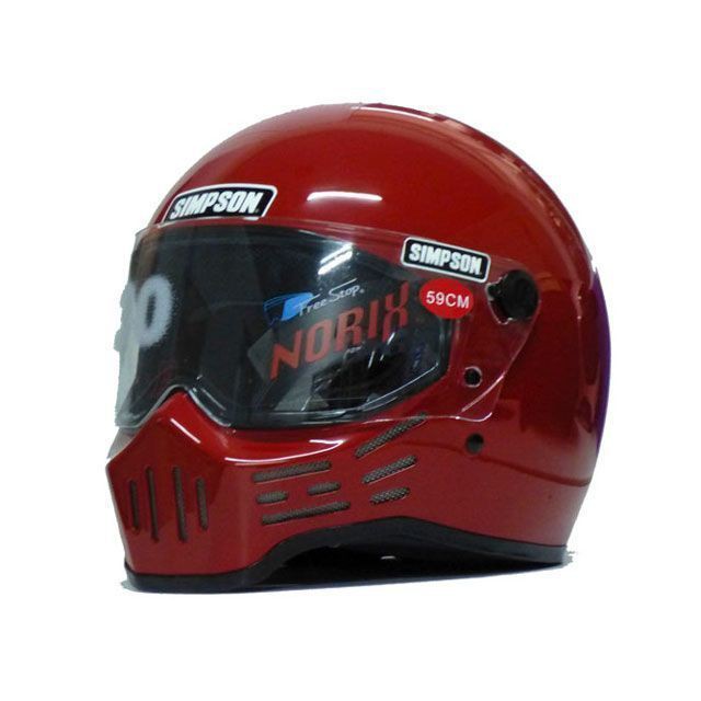 シンプソン MODEL30 ヘルメット カラー レッド サイズ 62cm SIMPSON バイクの通販は