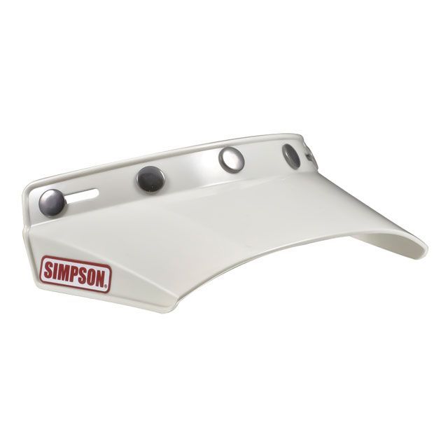 シンプソン M50用 バイザー カラー ホワイト SIMPSON