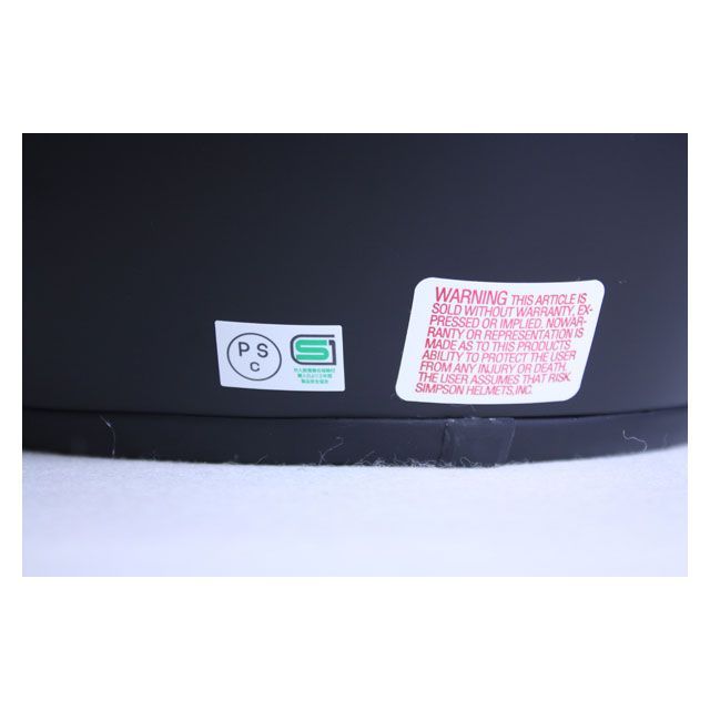 シンプソン MODEL50 ヘルメット カラー ブラック サイズ 61-62cm