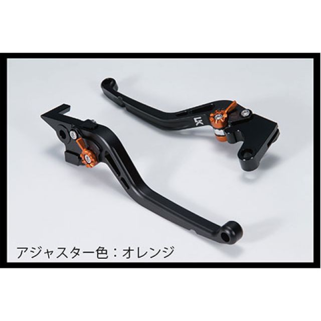 ユーカナヤ TL1000R スタンダードタイプ アルミ削り出しビレットレバー（レバーカラー：マットブラック） カラー 調整アジャスター：マットオレン…