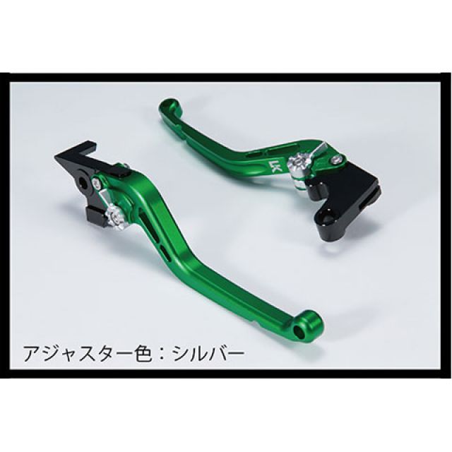 ユーカナヤ YZF750/YZF750R スタンダードタイプ アルミ削り出しビレットレバー（レバーカラー：マットグリーン） カラー 調整アジャスター…の通販は