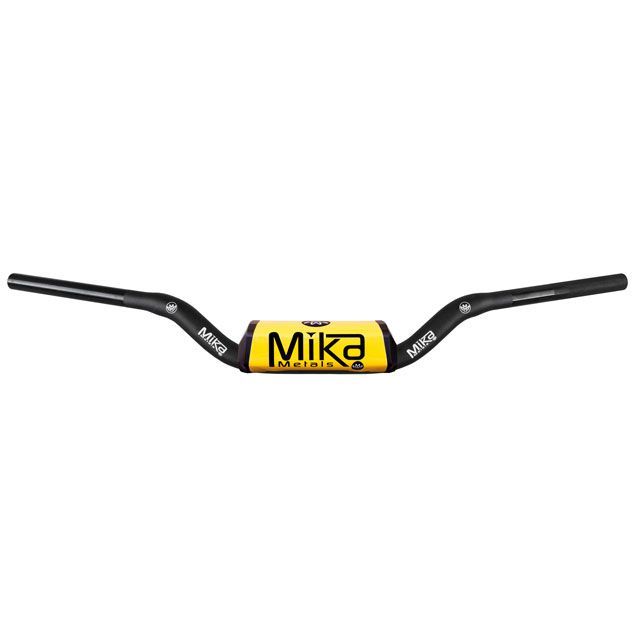 ミカメタルズ 汎用 テーパーハンドルバー RAW シリーズ バーパッドカラー イエロー ベンドタイプ CR LOW BEND MIKA Metals…の通販は