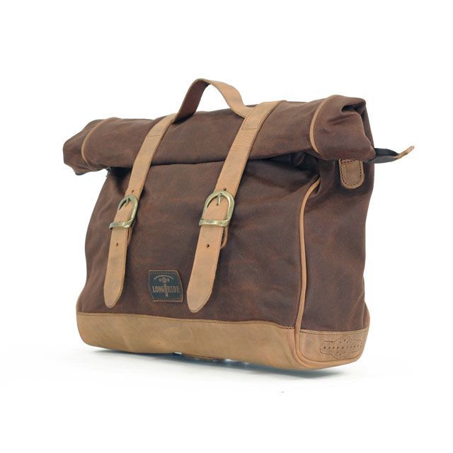 ロングライド ヘリテージ サドルバッグ・ロールトップ 18L（ブラウン） LONGRIDE