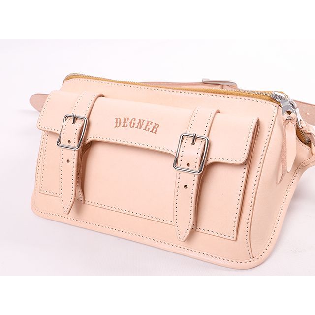 デグナー W-106 レザーボディーバック（タン） DEGNER バイク