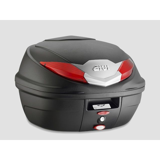 ジビ B360N モノロックケース（無塗装ブラック/レッドレンズ） GIVI