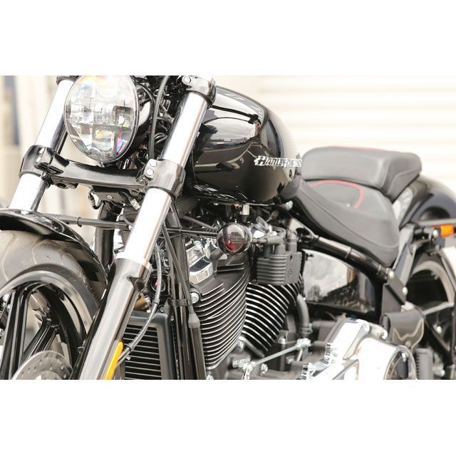 キジマ FXBR/S・FLFB フレームマウントウインカーステー（ブラック） KIJIMA バイクの通販は