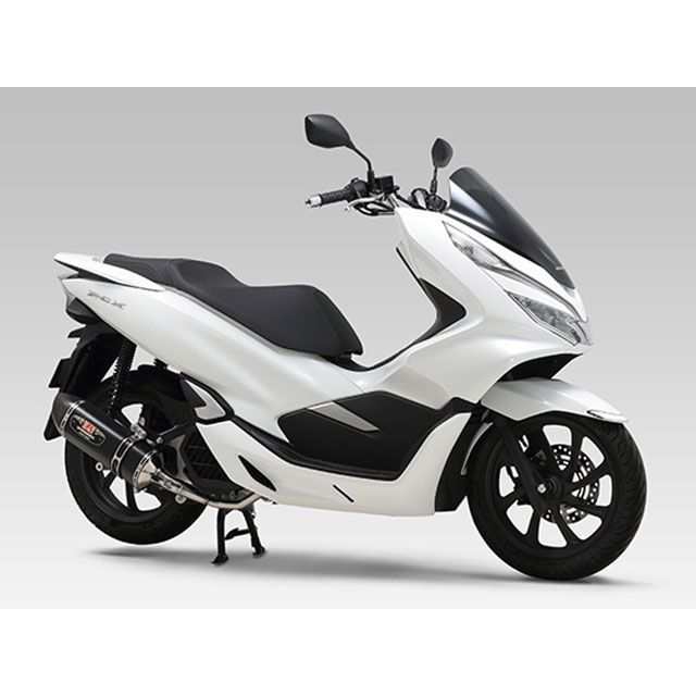 ヨシムラ PCX 機械曲 R-77S サイクロン カーボンエンド EXPORT SPEC 政府認証 SMC YOSHIMURA バイク