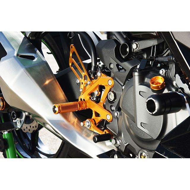 ベビーフェイス Ninja250/400 バックステップキット（ブラック） BABYFACE